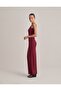 Women's Backless Strappy Long Dress, Plum Color, Single Item, Summer, Casual, Stylish, Comfortable Cut - 3