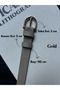 2-Pack Jeer Half Moon Patterned Women's Gold Buckle Belt Jacket Belt Dress Belt Trouser Belt - 4