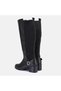 LARGE NUMBER WOMEN'S BOOTS 41-42-43-44-BLACK SKIN - 4