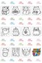 Chubby Kawaii Cats - 21X21 cm Coloring Book, for Children and Adults - 6