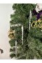 Christmas Tree Ornament Crystal Ice Droplet Metallic Silver Color 3 Pieces - 2