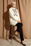 Scarf Knitwear Tunic R7178 Ecru