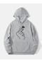Heart Sign Printed Unisex Hooded Sweatshirt - 3