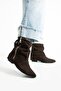 Eva Women's Suede Detailed Tan Flat Heel Casual Boots