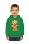 Unisex Teddy Bear Bear Printed Children's Hooded Swaetshirt 3 Thread Raised - 2