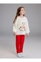 Esvab • Modern & Distinctive New Year's Themed Girls' Knitwear Sweater and Leggings - 3