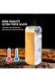 SKY-TOUCH 2 Pcs 550ml Glass Cups with Bamboo Lids and Straws - 3