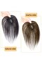 Breathable Swiss Lace Base Hair Topper for Women, Human Hair Pieces for Thinning Hair - 7