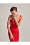 Backless Strap Long Dress Red - 6