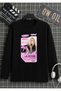 Manifest Zoktay, Sueda,Mi̇na, Esi̇n, Hi̇lal, Li̇dya Bask Printed Cover Black Long Sleeve 100% Cotton Organic