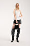 Women's Crinkled Patent Leather Bag - 6