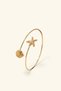 Gold Color Pazu Bracelet |   Starfish Seashell Armband |   Handcuff Model Beach Style - 4