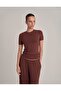 Fit Cut Short Sleeve T-Shirt Chocolate Brown