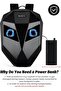 Gelrova Knight Motorcycle Backpack with LED Eyes, Waterproof Hard Shell, 19in - 6
