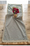 Authentic Natural Organic Washed Soft Linen Nostalgia Laced 50X120 cm Runner - 2