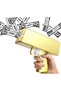 KWYZ Golden Money Shooter - Handheld Spray Cash Gun Toy