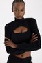 3D Knitted Textured Bolero Black - 3