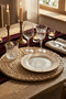 4-Piece American Cutlery Set 30 Cm, Water Hyacinth Cutlery Holder - 4