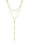 Long Gold Yellow Bulk Gold Fine Stylish Design Necklace - 7
