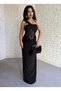 Women's Lace Detailed Flowy Long Dress - 2