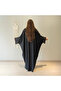Black Butterfly Abaya Women – Batwing Silhouette - 5