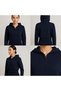 Women's Hooded Zippered Crop Sweatshirt Hoodie Without Laces Premium Fabric - 3
