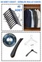 40 Pieces Non-Slip Abs Plastic Clothes Hangers Coat Hangers Shirt Hangers Buluz Hangers Clothing Hangers