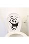 Cute Smiling Face |   Toilet Seat Bathroom Wc Sticker 28X14 cm
