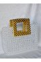 Handmade Transparent Crystal Beaded Bag - Gold/Golden Yellow Special Design Handle Evening Dress Bag Statement - 3
