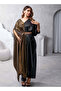 Shimmer & Black Drape Style Dress