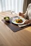 Leather Tableware Presentation Plate Coaster Supla American Service - 2