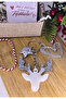 New Year's Keychain Stylish Metal Keychain with Deer, Star and Heart Figures Set of 3 - 2