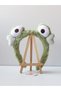 Heart Frog-Eyed Girl's Crown Green Plush Gift Girl's Crown - 4