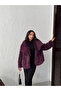 Faux Fur Women's Coat – Fluffy Soft Textured Winter Stylish Outerwear - Plum |   F2040 - Plum - 2