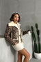 Eopar Patterned Plush Coat - Mink Black | |   F1814