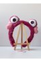 Hearted Frog Eyed Children's Crown Pink Plush Girl's Crown - 3