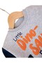 Baby Boy Dinosaur Printed Winter 3 Thread Ş Fleece-Lined Bottom Top Tracksuit Set, Winter Baby Set - 3