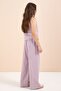 Rose Wide-Leg Pants Girls' Linen Crop Top Set 23451 - 7