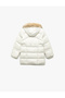 Long Sleeve Faux Fur Detailed Belted Hooded Coat - 2