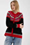 Ethnic Motif Wool Knitwear Cardigan - Black - 4