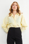 Basic Slit Oversized Shirt