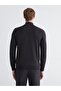 Lcwaikiki Classic Anthracite Knitwear Plain Fisherman / Half Turtleneck Men's Sweater - 4