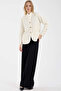 Hakim Collared Buttoned Wool Knit Jacket - Bone - 2
