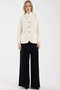 Hakim Collared Buttoned Wool Knit Jacket - Bone - 3
