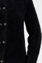 Bearded Knitwear Cardigan with Metal Button Detail - Black - 4