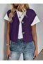 Women'S, Rib Knit V-Neck Buttoned Cardigan, Vest - 5