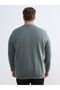 Plus Size Crew Neck Men's Sweatshirt - 4
