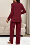 طقم بيجامة للحوامل من Bordo Soft Elegance بأزرار ناعمة وقابلة للتعديل عند الخصر - 4