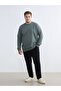 Plus Size Crew Neck Men's Sweatshirt - 2