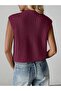 Women'S, Rib Knit V-Neck Buttoned Cardigan, Vest - 2